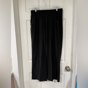 Women’s Eddie Bauer Black Wide Leg Pull-On Travel/Athletic Pants, Size 14